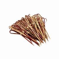Bâtonnets de bambou en gros pour fruits, fourchettes jetables biodégradables, brochettes de sushi, bâtonnets Teppo