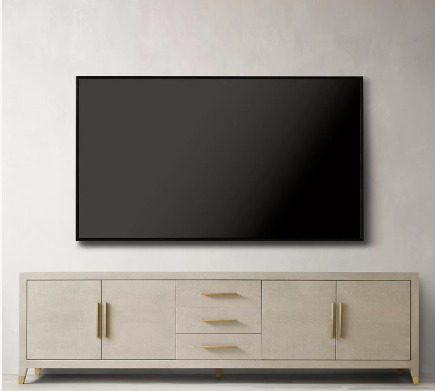 console tables wood modern luxury indoor furniture panel 4-door media console