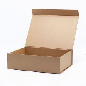 Grande boîte d'emballage de luxe en kraft avec fermeture magnétique pour vêtements, 25 pièces disponibles - Product Image 2
