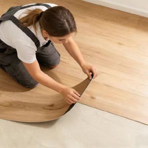 Revêtement <span class=keywords><strong>de</strong></span> <span class=keywords><strong>sol</strong></span> LVT personnalisé en couleur bois, <span class=keywords><strong>ciment</strong></span>, marbre, imperméable, à coller, antidérapant, pour intérieur, carreaux <span class=keywords><strong>de</strong></span> vinyle <span class=keywords><strong>de</strong></span> luxe - Product Image 2