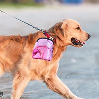 Échantillon gratuit Nouveau design Sac de dressage pour chien en silicone imperméable pour promenades et friandises, pochette à friandises pour chien