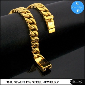Bracelet en acier inoxydable à maillons de chaîne cubains ronds lourds de 12mm pour homme <span class=keywords><strong>motard</strong></span> - Product Image 5