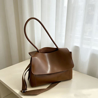 Sac à main bandoulière vintage en PU avec fermeture éclair RFID grande capacité pour femme, collection automne-hiver 2026