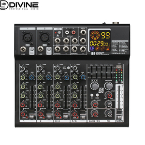 Mixer Console 6/8 kênh giao diện âm thanh, được sử dụng cho nhà karaoke máy tính ghi âm chuyên nghiệp âm thanh và video chiếu sáng - Product Image 3