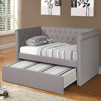 Sofá cama Convertible de esquina, mueble Convertible con almacenamiento, litera de madera elástica, diseño moderno para habitación, cajón de dormitorio