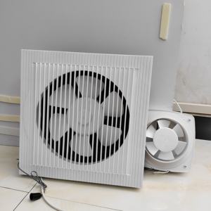 Ventilateur <span class=keywords><strong>d</strong></span>'extraction électrique OEM/ODM avec logo personnalisé, blanc, pour salle de bain, moteur en cuivre, mural, en plastique, pour cuisine - Product Image 1