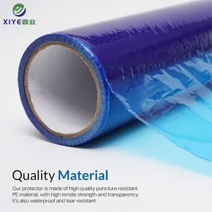 제조 접착제 잔류 물 없음 백라이트 효과적인 표면 보호를위한 투명한 청색 PE 필름