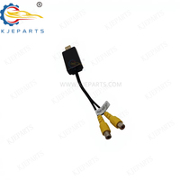 Kabel Konversi Output Video CVBS USB Male ke Dual RCA Female untuk Stereo Mobil Android, Kabel Transfer Sinyal AV Ganda