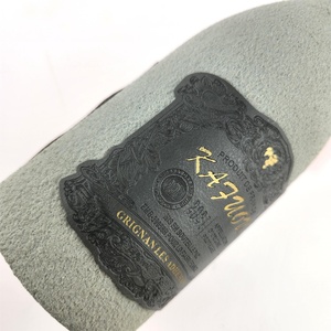 Etiquetas Autoadhesivas Personalizadas con Logotipo para Botellas de Whisky y Vodka, Etiquetas Autoadhesivas de Cuero con Relieve para Botellas de Vino - Product Image 4