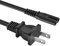 Câble d'alimentation de type américain NEMA 1-15p, cordon d'alimentation CA standard américain, câble d'alimentation CA à 2 broches IEC C7, rallonge d'alimentation pour ordinateur