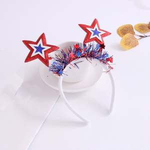 Serre-tête en plastique imprimé numérique drapeau américain pour fans de la Coupe du Monde de football 2026, idéal pour la fête de l'Indépendance - Product Image 2