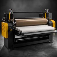 Presse à chaleur rotative professionnelle avec tambour rempli d'huile de 420 mm et feutre Nomex pour l'impression sur tissus textiles