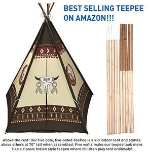 Tente d'intérieur et de jeu pour enfants, maison en toile avec <span class=keywords><strong>tipi</strong></span>, pour filles et garçons, cadeau pour <span class=keywords><strong>chambre</strong></span> d'enfants - Product Image 4