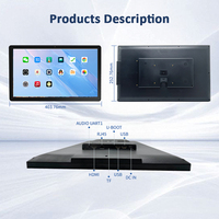 Écran tactile capacitif industriel mural 13,3'' 15,6'' 18,5'' 21,5'' 24'' 27'' 32'' avec NFC, tablette Linux Android, moniteur tactile PoE