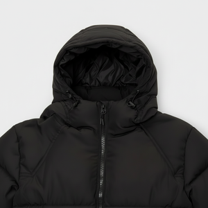 Chaqueta Impermeable de Pana para Mujer, Talla Grande, con Capucha, Cierre, Cálida, Transpirable, de Manga Larga, con Múltiples Cordones - Product Image 1