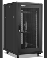 Armoire serveur réseau sur pied 22U, rack serveur de centre de données 19 pouces, acier laminé à froid