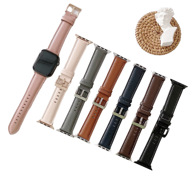 For for Watch 10 Genuine Leather Breathable Luxury Band