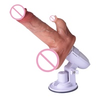 5-in-1 Realistischer Weicher Silikon-Dildo mit Automatischer Teleskopfunktion, Abnehmbar und Austauschbar, App-Steuerung, 100% Wasserdicht für Erwachsene