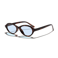 Lunettes de soleil ovales de luxe pour femmes, style rétro, marque privée, petit MOQ