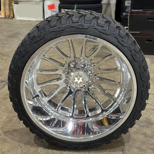 Cerchi Forgiati Viaol per Camion, Deep Dish, Cromati, Misure 8x170 6x5.5 8x180 6x139.7 8x6.5, Compatibili con Ford F250 F350, Misure 24x12 22x14 24x14 26x14 - Product Image 2