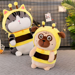 Les chatons et les chiots sont mignons et mignons dans des vêtements de style abeille. Ce sont des cadeaux de famille pour les garçons et les filles. - Product Image 3