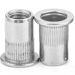 Tuerca Remachable Moleteada Howard Johnson M4 M5 M6, Inserto de Rosca Métrica, Grado 4.8, Acero Inoxidable, Cabeza Plana, Para Comunicación - Product Image 2
