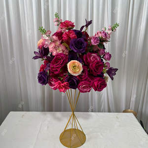 حرير 30:-80 + حرير صناعي كبير ثلاثي الأبعاد وردي أبيض وردي زفاف بترتيب - Product Image 3