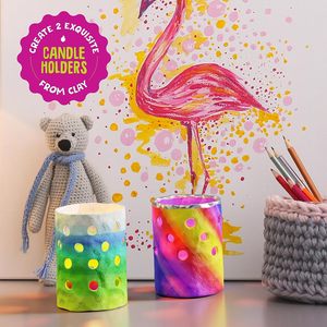 Kit de Manualidades para Hacer Faroles de Arcilla Luminosos, Juguetes Creativos de Plastilina, Kit de Manualidades para Preadolescentes y Adolescentes, Proyectos de Arte para Niños - Product Image 6