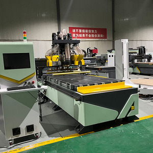 ماكينة راوتر CNC متعددة الرؤوس من شانشو معتمدة من CE مع برنامج NC Studio للخشب والبلاستيك، شفرات منشار مزدوجة، تغيير أدوات تلقائي، محرك سيرفو، طاولة تفريغ - Product Image 2