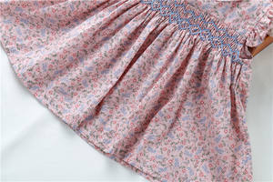 C07768 2 Piezas Conjuntos de Ropa de Verano para Bebés Recién Nacidos, Vestido con Volantes Hecho a Mano, Ropa de Algodón para Niñas, Venta al Por Mayor - Product Image 5