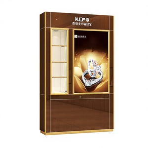 Vitrina de Joyería de Lujo con Iluminación LED, Diseño de Interior de Tienda, Fabricada por HonTay, Semi-Transparente, Completamente Ensamblada - Product Image 4