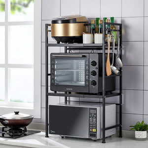 Hot bán nhà bếp 2 tầng thường vụ loại kim loại sắt lò vi sóng kệ lò nướng lò vi sóng giá - Product Image 1