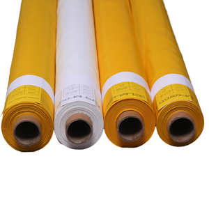 Venta al por mayor de fábrica Huarun HR-CY-190906-03 66 pulgadas 100% poliéster monofilamento tejido liso serigrafía 130 mallas blanco - Product Image 1