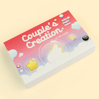 Boîte magnétique personnalisée avec support en bois, jeu de cartes d'affirmation familiale pour couple, avec couleur et logo personnalisés écologiques, vente en gros