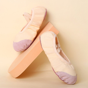 Chaussons <span class=keywords><strong>de</strong></span> <span class=keywords><strong>danse</strong></span> en toile les plus vendus, doublure en coton, chaussons <span class=keywords><strong>de</strong></span> yoga plats pour femmes, chaussures souples et confortables pour enfants - Product Image 2
