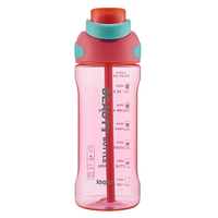 Bouteille d'eau multifonctionnelle transparente sans BPA OW 750ml/1000ml/1500ml avec paille pour boire directement, idéale pour le sport