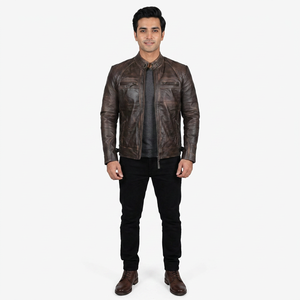 Genuine Customized <b>Men</b> <b>Leather</b> <b>Jacket</b> Bomber <b>Leather</b> <b>Jacket</b> Motorbike <b>Leather</b> <b>Jacket</b> With Zipper <b>jacket</b> for <b>men</b> - Product Image 1