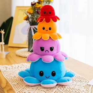 Nouvel Arrivage Peluche Pieuvre Géante XXL Réversible Couleur Personnalisée, Coussin et Porte-clés - Product Image 3