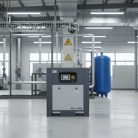 Compresseur d'air à vis 7,5KW-355KW, simple ou double étage de compression, type industriel à économie d'énergie