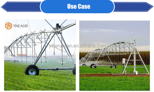 Système d'irrigation à pivot central automatique avec moteur et pistolet d'arrosage final, structure métallique, équipement d'arrosage agricole - Product Image 3