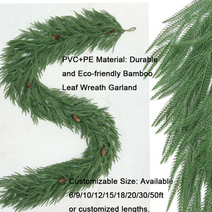 <span class=keywords><strong>Guirnalda</strong></span> Navideña Artificial Realista Verde de 6/9/10/12/15/18/20/30/<span class=keywords><strong>50</strong></span> pies para Decoración de Escaleras, Puertas y Exteriores - Product Image 4