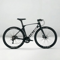 Vélo de route en alliage de magnésium ultra léger 700C, vélo de course à guidon plat pour hommes, vélo de montagne pour adultes