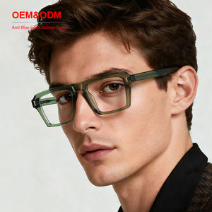 Montura TR90 OEM, Gafas de Moda con Protección Anti Luz Azul, Negras, Unisex, Cuadradas, Ligeras, Bloqueadoras de Luz, Venta al Por Mayor, Alta Calidad, Logotipo Personalizado - Product Image 1