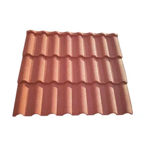 호주 품질 표준 멋진 지붕 재료 루핑 시트 붉은 돌 칩 코팅 Aluzinc 루핑 타일 가격