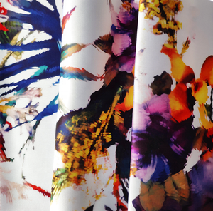 Mềm Kỹ Thuật Số In Hoa Mẫu Mikado <span class=keywords><strong>Satin</strong></span> Vải Cho Trang Phục - Product Image 2