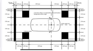 Kit de calibrage AVM pour système de caméra panoramique <span class=keywords><strong>360</strong></span>° Changan <span class=keywords><strong>360</strong></span> Surround View, avec tapis à damier - Product Image 6