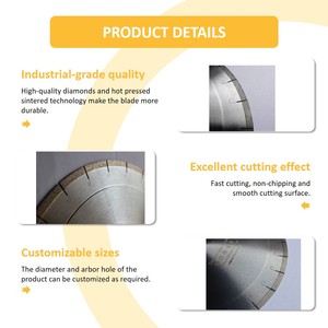 Disque de coupe diamanté WEHER Dekton à haute fréquence pour la découpe de la série Dekton <span class=keywords><strong>300</strong></span>/350/400, soudé au laser - Product Image 2