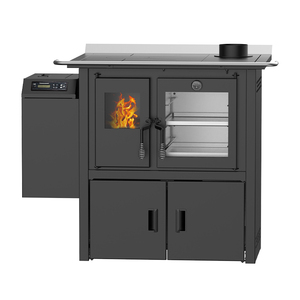 Poêle <span class=keywords><strong>à</strong></span> granulés de <span class=keywords><strong>bois</strong></span> multifonctionnel <span class=keywords><strong>à</strong></span> biomasse 8KW Foyer d'intérieur économique avec télécommande en vente - Product Image 3
