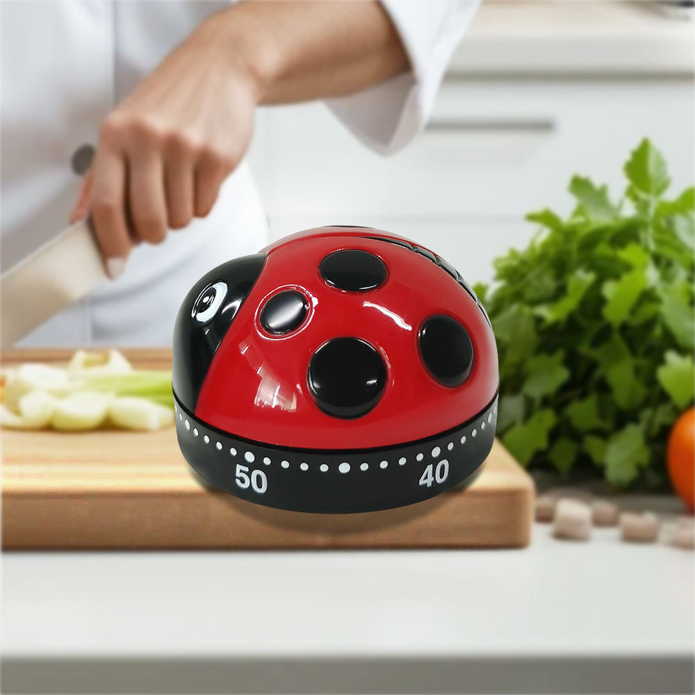 Standard 60min Chicken Timer, Pig Animal Mechanical Timer Eco-Friendly Plastic Kitchen Timer