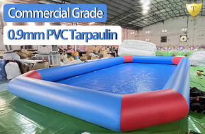 <span class=keywords><strong>Piscine</strong></span> gonflable grande capacité avec parois latérales renforcées, parc aquatique extérieur et lieux de réception pour fêtes - Product Image 5